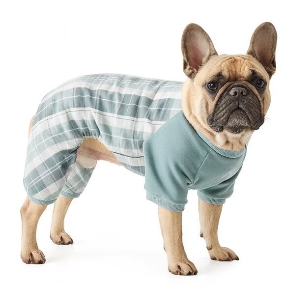 Koolaburra Pet Pajamas UGG Xander Plaid Fleece Medium Warm Cozy PJs - Picture 1 of 3